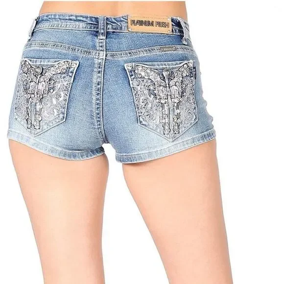 Platinum Plush Baroque Shorts - Picture 1 of 5